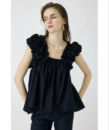MOUSSY SHOULDER FRILLS 상의 미사용 새상품 택 포함