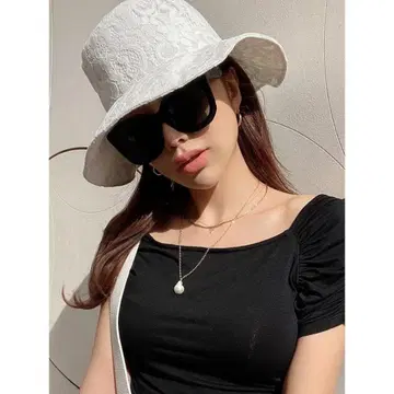 eimy istoire 레이스 버킷 햇 (WHITE)