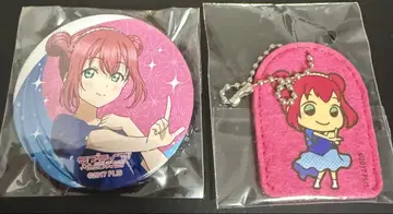 Aqours 라이브 가챠 쿠로사와 루비 캔뱃지 펠트 퍼펫 키링