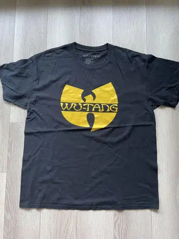 Wu-Tang Clan 로고 프린트 티셔츠 L 사이즈 블랙