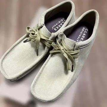 새상품급 Clarks 스웨이드 로우컷 신발 왈라비 25.5-26.5