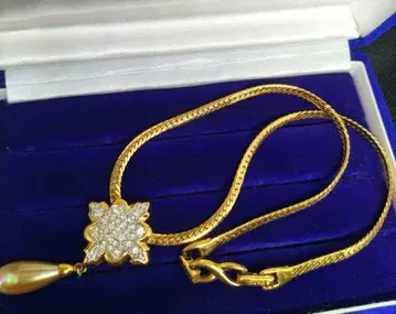 NINARICCI 목걸이 단품 약 19cm 니나리치 골드 컬러