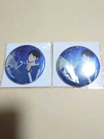 월드 트리거 POP UP STORE 캔뱃지 미쿠모 슈 2개