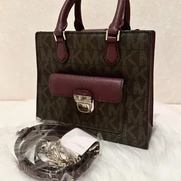 Michael Kors 핸드백 다크 브라운/버건디 숄더