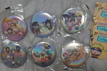 NARUTO 산리오 홀로그램 캔뱃지 컬렉션 6종 세트