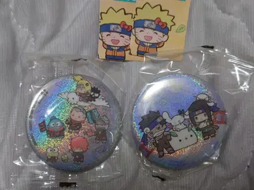 NARUTO 산리오 홀로그램 캔뱃지 컬렉션 2종 세트