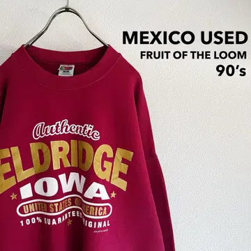 구제 의류 90년대 "FRUIT OF THE LOOM" 프린트 스웨트