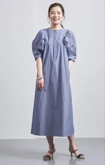 유나이티드 애로우즈 개더 볼륨 슬리브 원피스