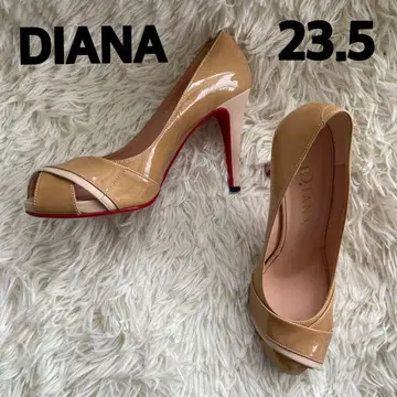 DIANA 베이지 오픈토 하이힐 23.5