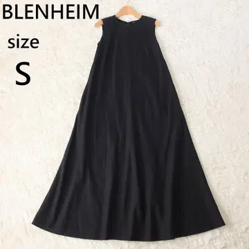 블렌하임 BLENHEIM 슬리브리스 롱 원피스 맥시 길이 블랙
