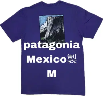 patagonia 보라색 티셔츠 M Mexico 제작 요세미티 아카이브