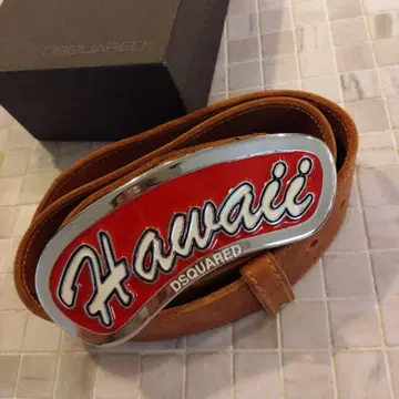 디스퀘어드 Hawai 로고 i 벨트