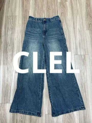 CLEL (크렐) 빈티지 디자인 플레어 데님 팬츠