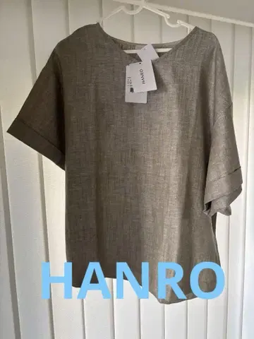 HANRO 반팔 캐주얼 티셔츠 S 다크 그린