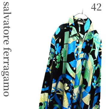 salvatore ferragamo 실크 셔츠