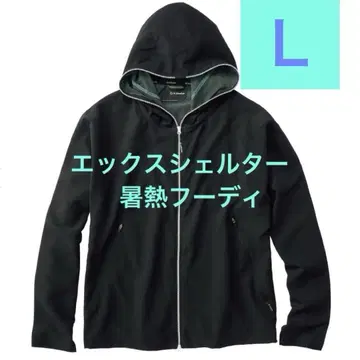 새상품 엑스쉘터 쿨링 후디 L 블랙 워크맨