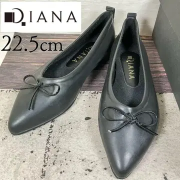 DIANA 다이애나 발레 러버 레인 슈즈 플랫 우천 겸용 블랙