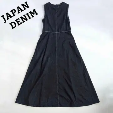 2023SS JAPAN DENIM 슬리브리스 스티치 원피스 맥시 길이