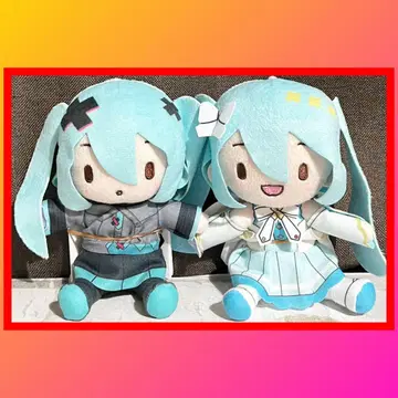 [최저가] 프로세카 후와푸치 미니 봉제 인형 하츠네 미쿠 2개 세트