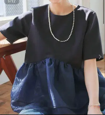 택 포함 새상품 KOBE LETTUCE 오간자 페플럼 분또 티셔츠