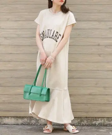 Bab 2WAY 머메이드 맨투맨 반팔 원피스 M 사이즈