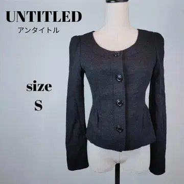 [ a1071 ] UNTITLED 울 노카라 자켓 S 포멀