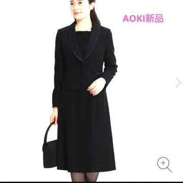 여성용 블랙 포멀 상복 예복 블랙 수트 AOKI