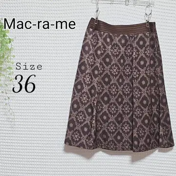 Mac-ra-me 플레어 스커트 사이즈 36