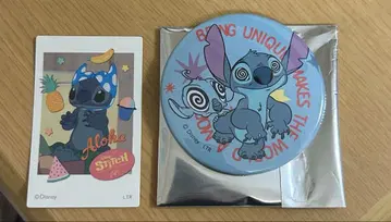 stitch oh my cafe 스티커 캔 배치 세트