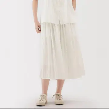 무인양품 여성 강연 보일 개더 스커트 S