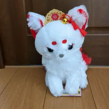 쵸네이비와 여우 구미 봉제 인형 헤이안 에마키