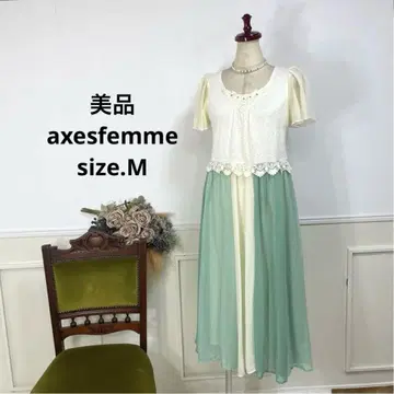새상품급 axesfemme 쉬폰 원피스