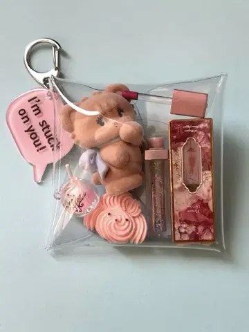 가챠  파우치 mikko 라떼 카리쥬메이 핑크 계열