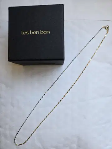 les bon bon 에클레어 더블 목걸이