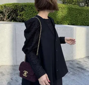 cygne 뾰족하지 않은 라메 상의 Evelyne 블랙