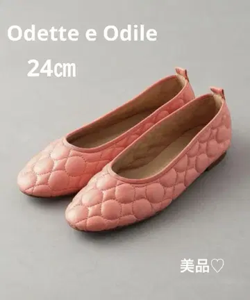 미사용급 오데뜨 앤 오딜 OFD 퀼팅 FLT10 플랫 펌프스