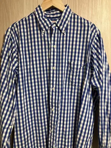 PREMIUM B.D 'EX' GINGHAM 깅엄 체크 버튼 다운