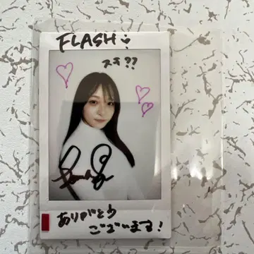 사와 미사키 친필 사인 폴라로이드 FLASH 1768호