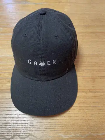 블랙 GAMER 자수 야구 모자
