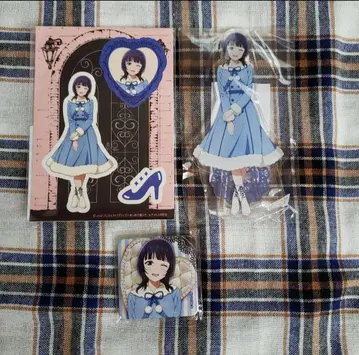 아사카 카린 세가 럭키 쿠지 무지개 아크릴 스탠드 캔뱃지 스티커