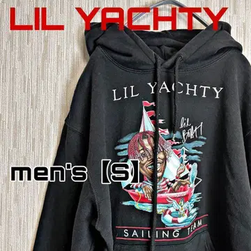C694 [ LIL YACHTY ] 프린트 후드티 [ S ] 블랙