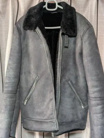 ZARA MAN 그레이 스웨이드풍 자켓 XL