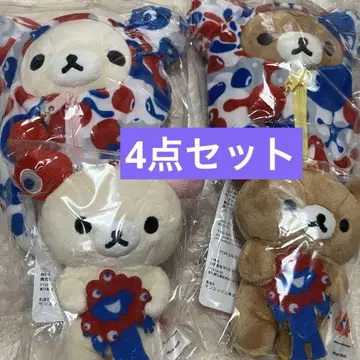 리락쿠마 코리락쿠마 봉제 인형 엑스포 얏얏 4개 세트