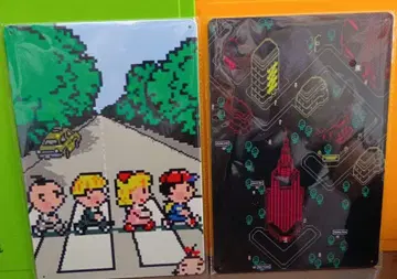 MOTHER2 어스 바운드 메탈 사인 간판 2장 세트