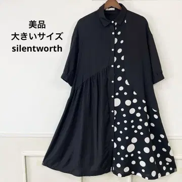 새상품급 빅 사이즈 silentworth 도트 원피스