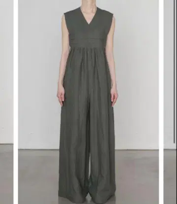 새상품 HYKE 하이크 LINEN JUMPSUIT 그레이 1