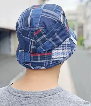 DESCENDANT MADRAS BUCKET NAVY 레어 사이즈4