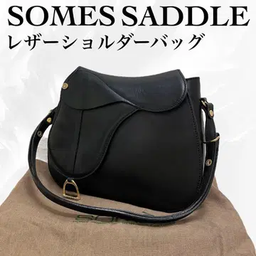 SOMES 소메스 안장 가죽 숄더백 드레사주