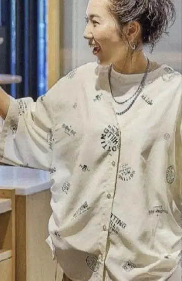 니코앤드 시어 프린트 셔츠