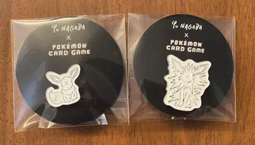 Yu Nagaba x 포켓몬스터 핀즈 2개 세트 (이브이, 썬더)